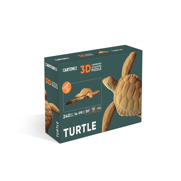 3D пазл Cartonic Черепаха - Картонний 3Д пазл(CARTTURT) фото