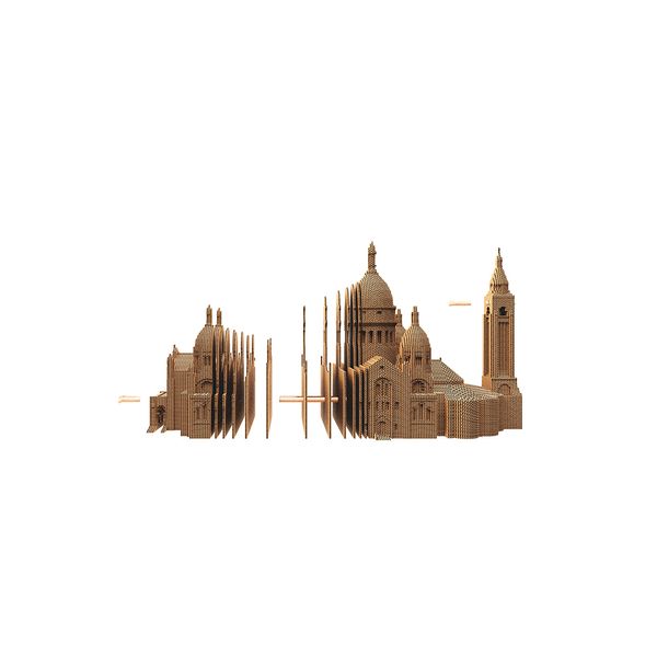 3D пазл Cartonic Базиліка Сакре-Кер (Париж) - Картонний 3Д пазл(CARTSACRE) фото