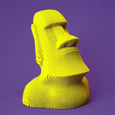 3D пазл Cartonic Моай - Картонний 3Д пазл(CARTMOAI) фото