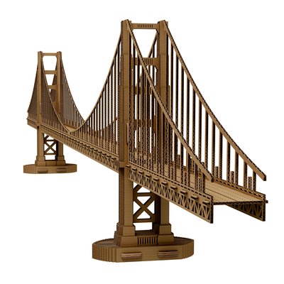 3D пазл Cartonic Міст Золота брама (Golden Gate) - Картонний 3Д пазл(CARTGGB) фото
