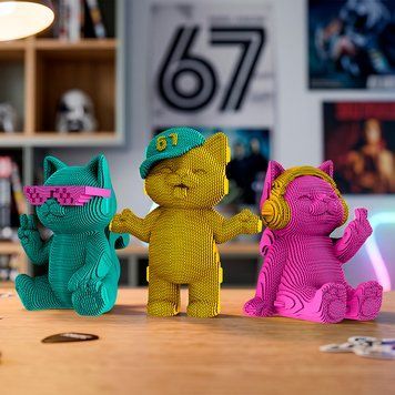 3D пазл Cartonic Веселі кошенята (FUN KITTENS TRIO) - Картонний 3Д пазл(CARTFUNTRIO) фото
