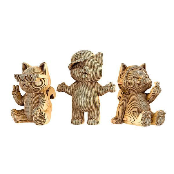 3D пазл Cartonic Веселі кошенята (FUN KITTENS TRIO) - Картонний 3Д пазл(CARTFUNTRIO) фото