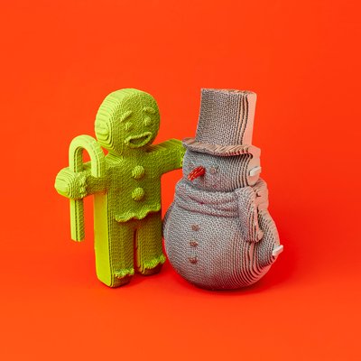 3D пазл Cartonic Пряниковий чоловічок та Сніговик - Картонний 3Д пазл(CARTGINGER) фото