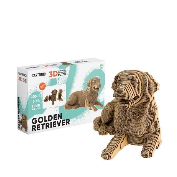 3D пазл Cartonic ЗОЛОТИСТИЙ РЕТРИВЕР (GOLDEN RETRIEVER) - Картонний 3D-пазл(CARTRETRI) фото