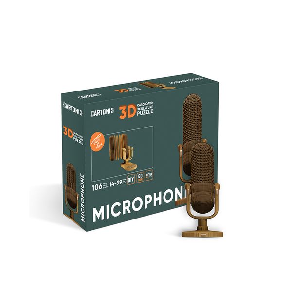 Мікрофон - Картонний 3Д пазл CARTMIC фото
