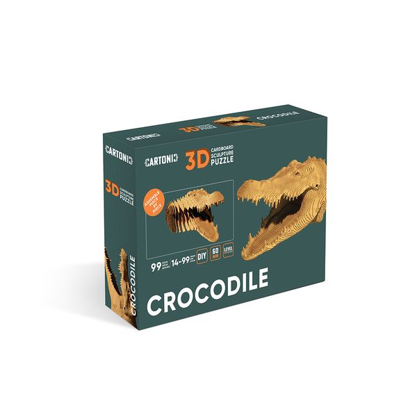 Крокодил - Картонний 3Д пазл CARTCROC фото
