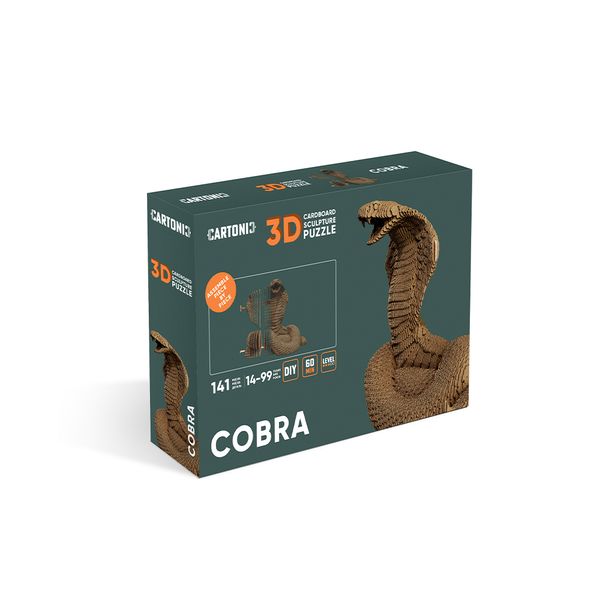3D пазл Cartonic Кобра - Картонний 3Д пазл(CARTCOBRA) фото